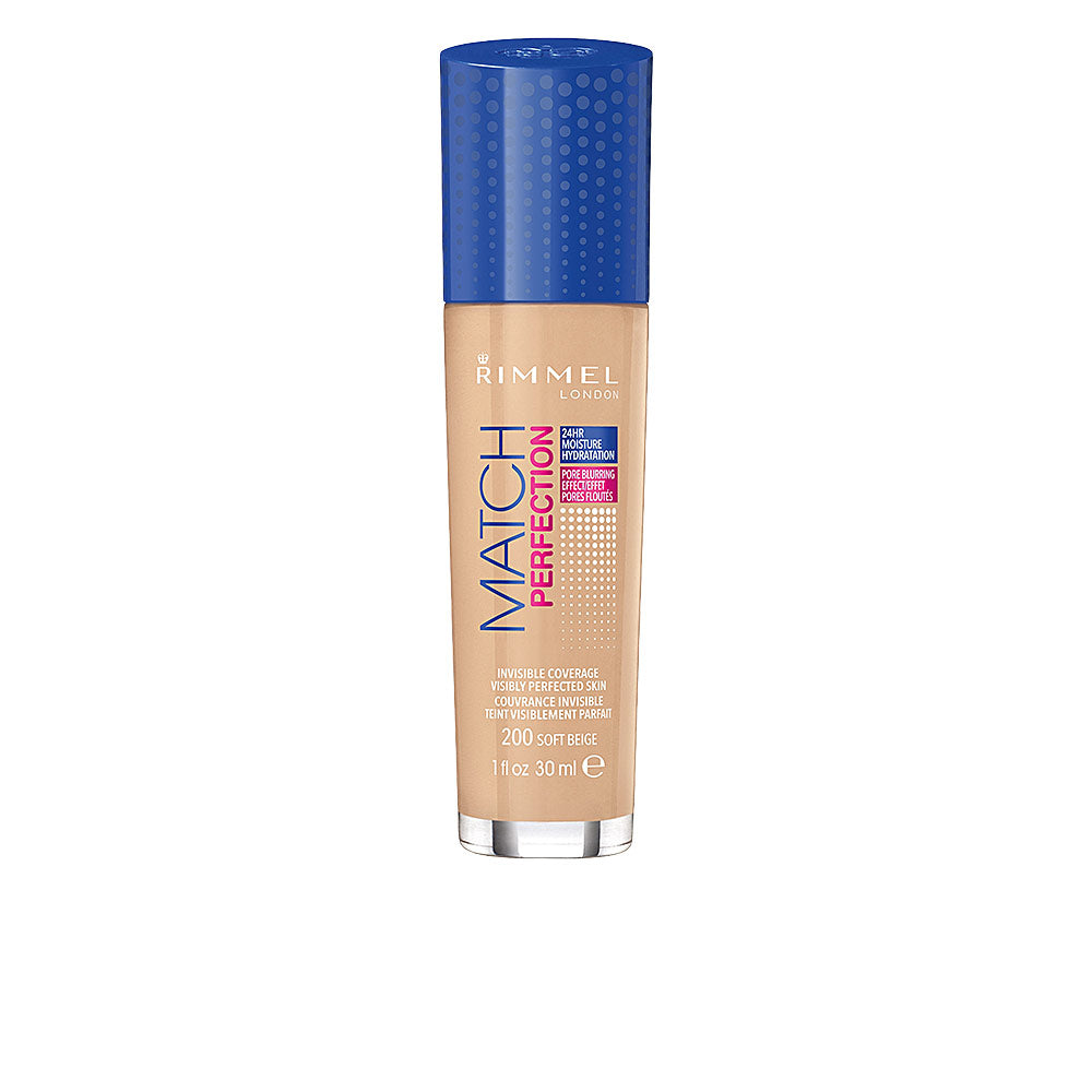 Pump bottle of liquid foundation, satin beige shade, medium coverage