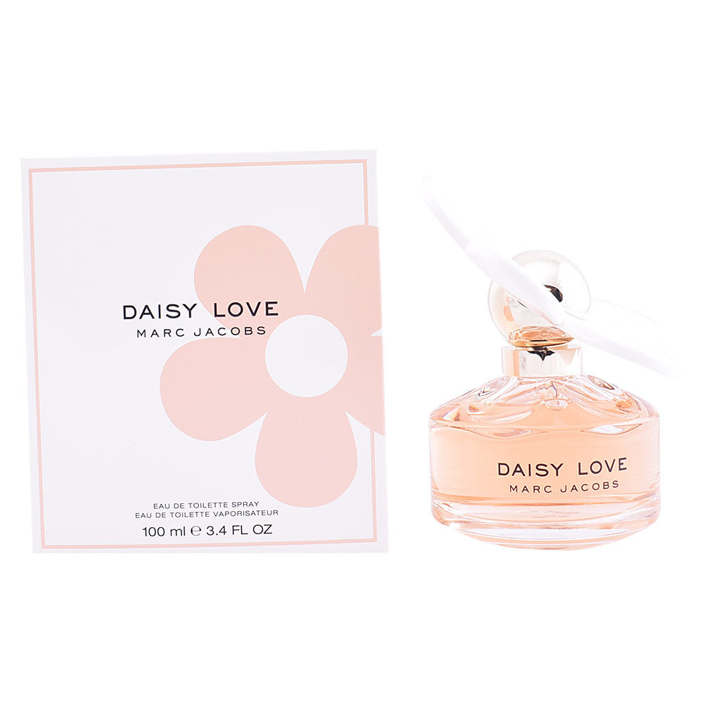 Marc Jacobs Daisy Love Eau de Toilette glass bottle with distinctive daisy cap