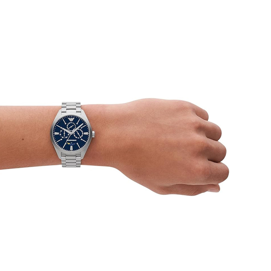 Emporio Armani Silver Chronograph Watch