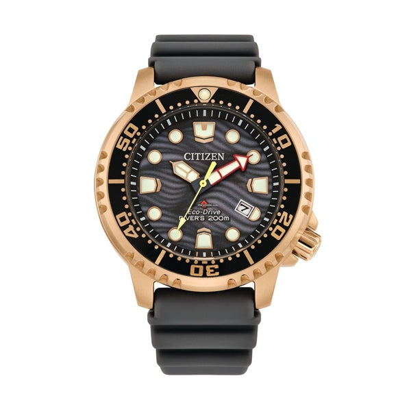 Rose Gold-Tone Diver's Precision with Bold Accents