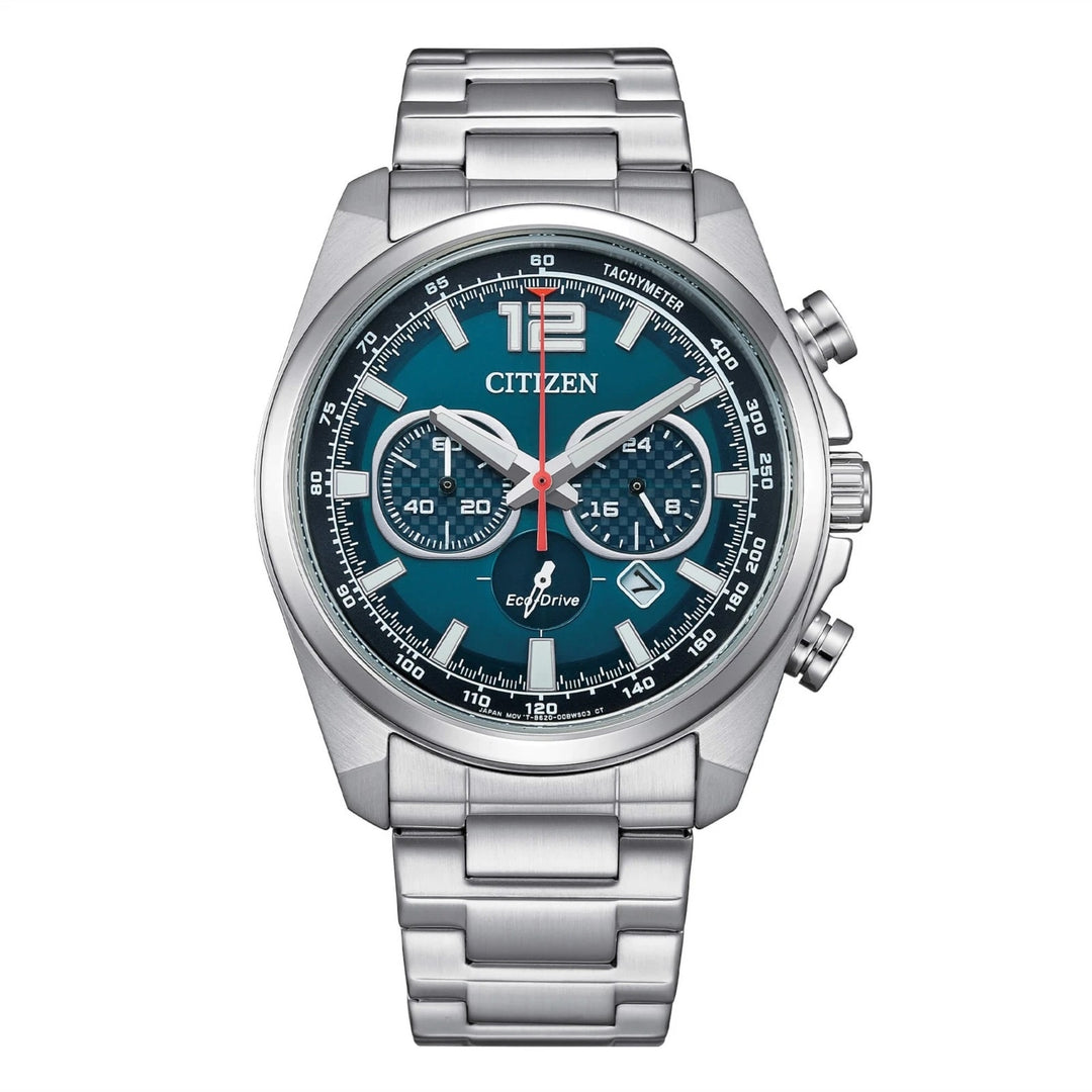 Precision Sport Chronograph with Blue Dial & Tachymeter