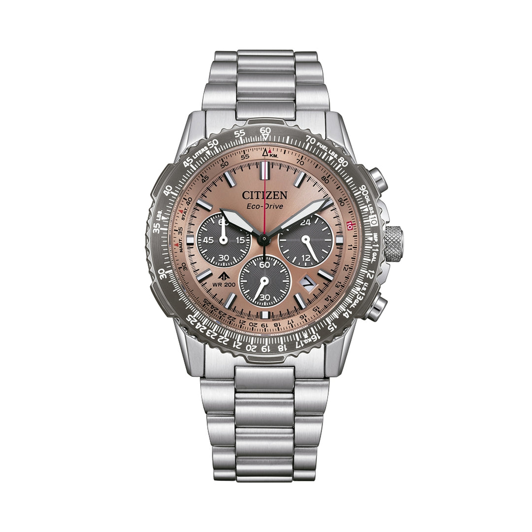 Precision Chronograph with Rose Gold Dial Accents
