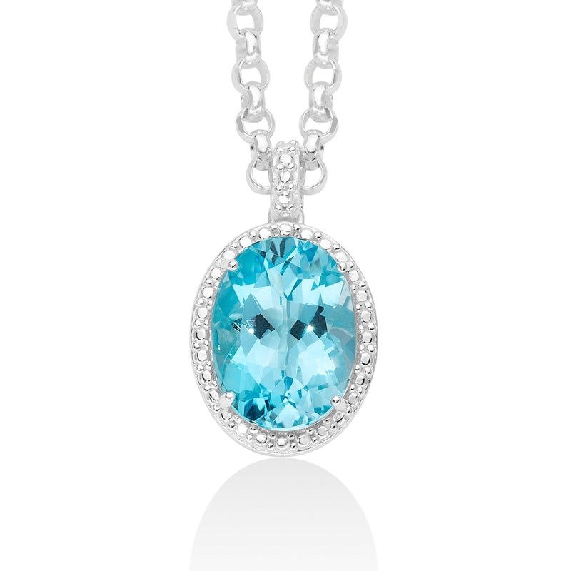 Radiant Blue Elegance Pendant