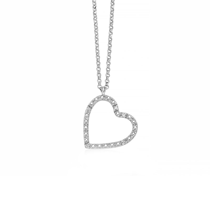 Timeless Heart-Shaped Pendant with Crystal Accents
