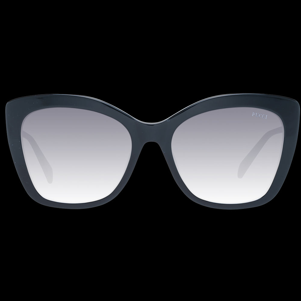 Sleek Cat-Eye Elegance in Black and Silver