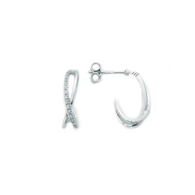 Timeless Diamond Hoop Elegance