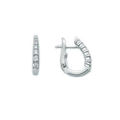 Timeless Diamond Hoop Elegance