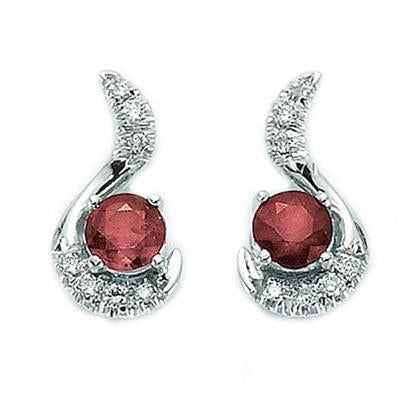Radiant Crimson Elegance Studs