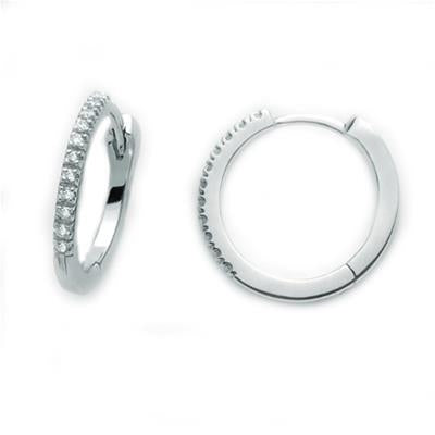 Timeless Radiance Diamond Hoop Earrings