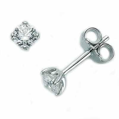 Timeless Radiance Studs with Clear Gemstones