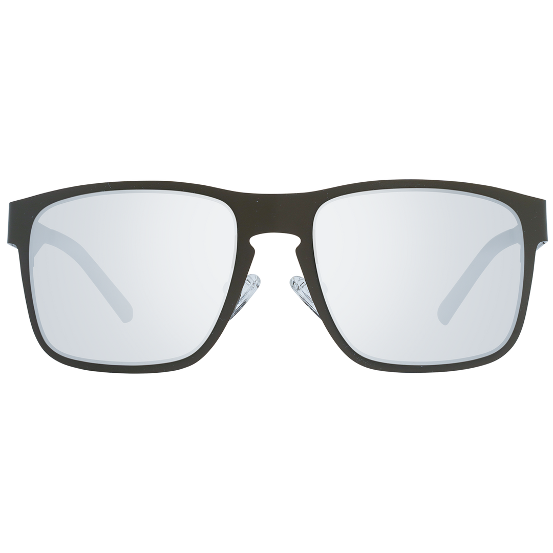 Black thin metal rectangular eyeglasses on neutral background, adjustable nose pads, modern design
