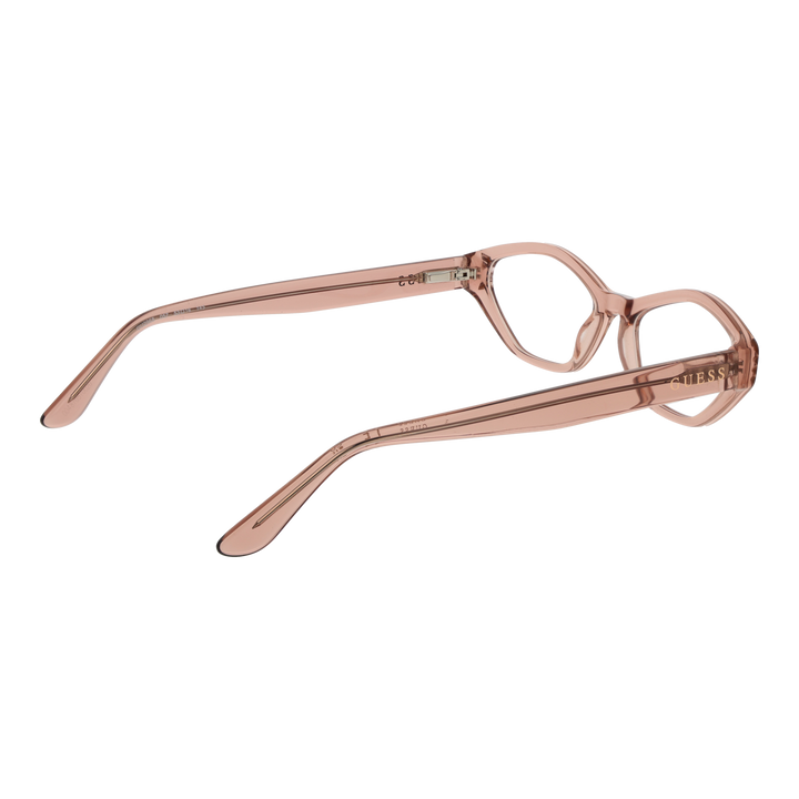 Brown plastic cat‑eye eyeglasses for Women with decorative colored stones on outer corners