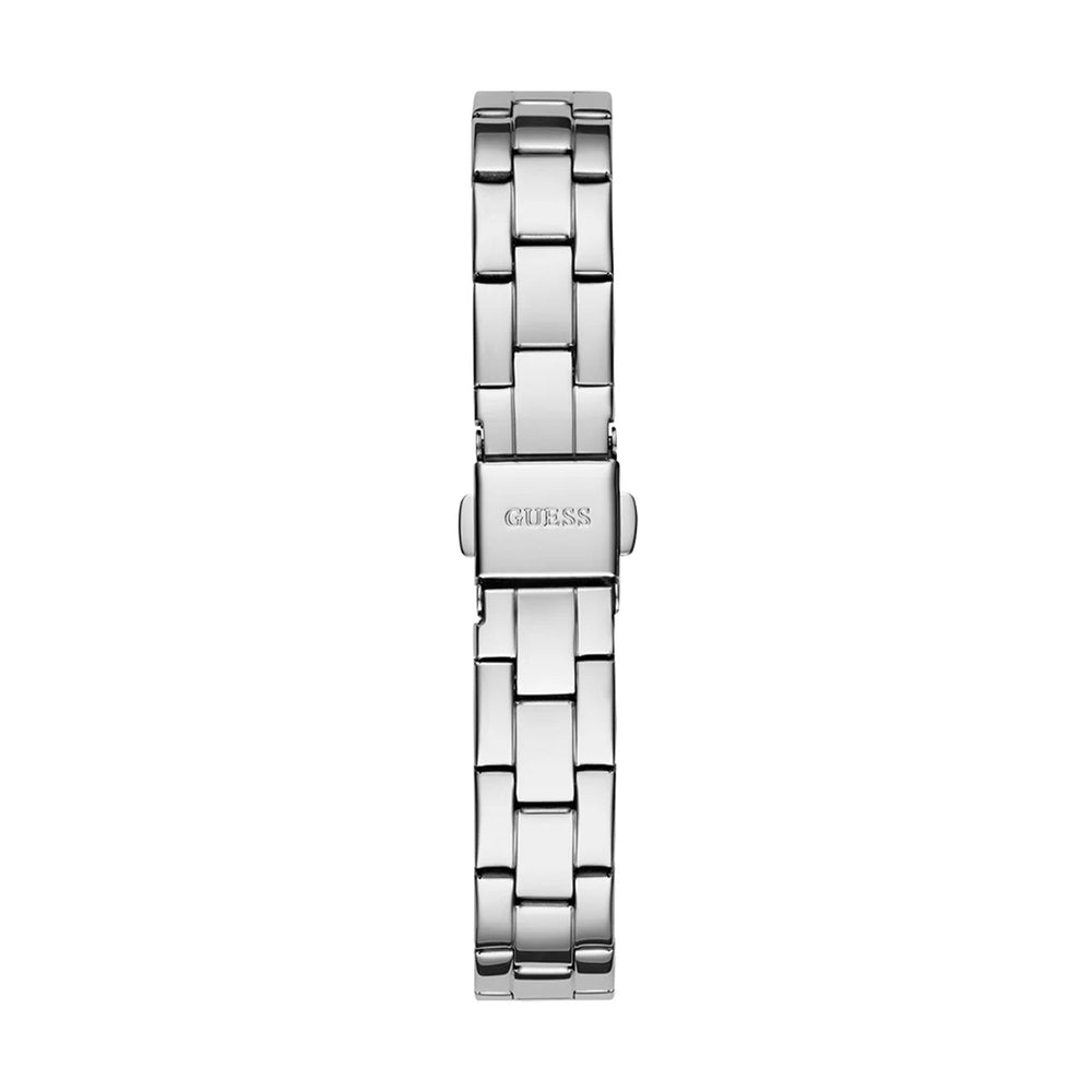 Crystal Elegance Silver Link Bracelet Watch