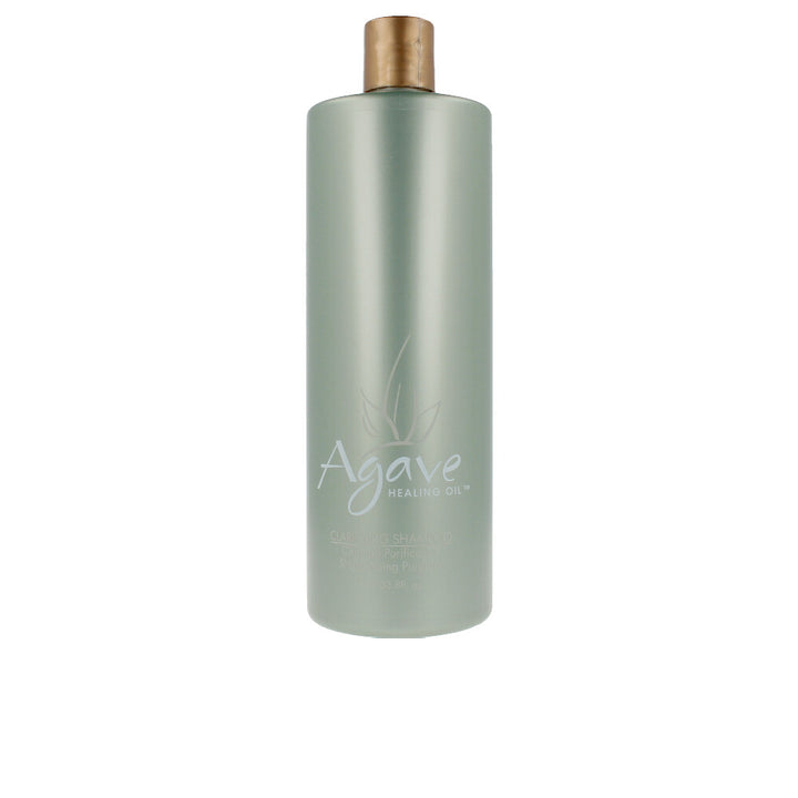 Large 935 ml bottle of Healing Oil Hydrating Shampoo, sulfate-free, bottle with botanical imagery