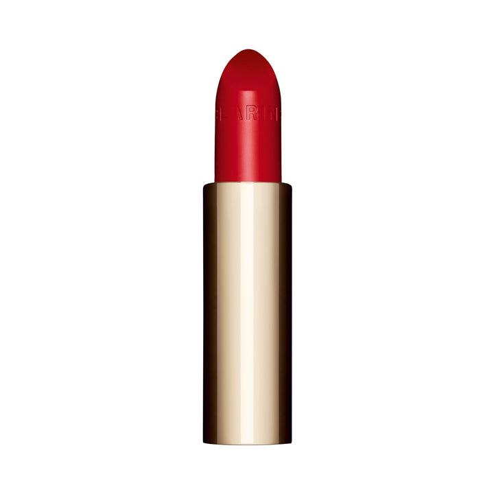 Cream satin lipstick refill in warm red shade, 3.5 g, refillable packaging