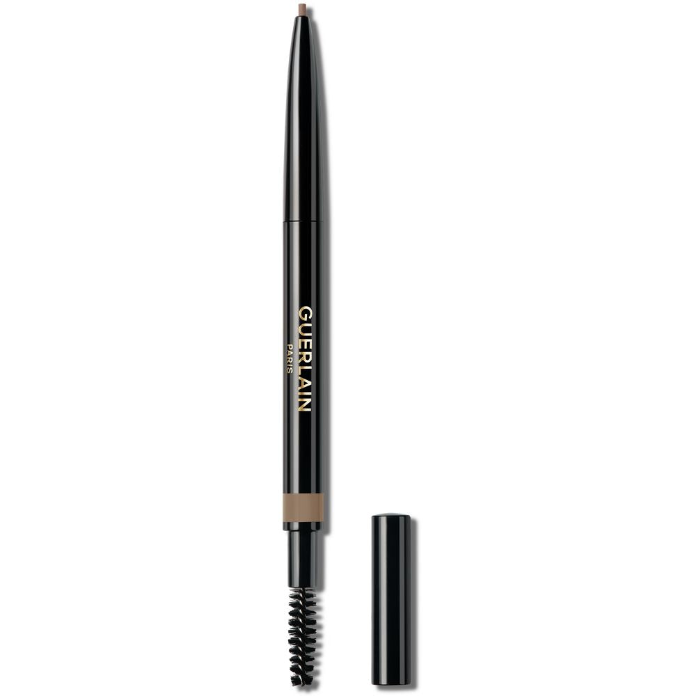 Retractable auburn brow pencil with spoolie, cream core, five shade option, Unisex