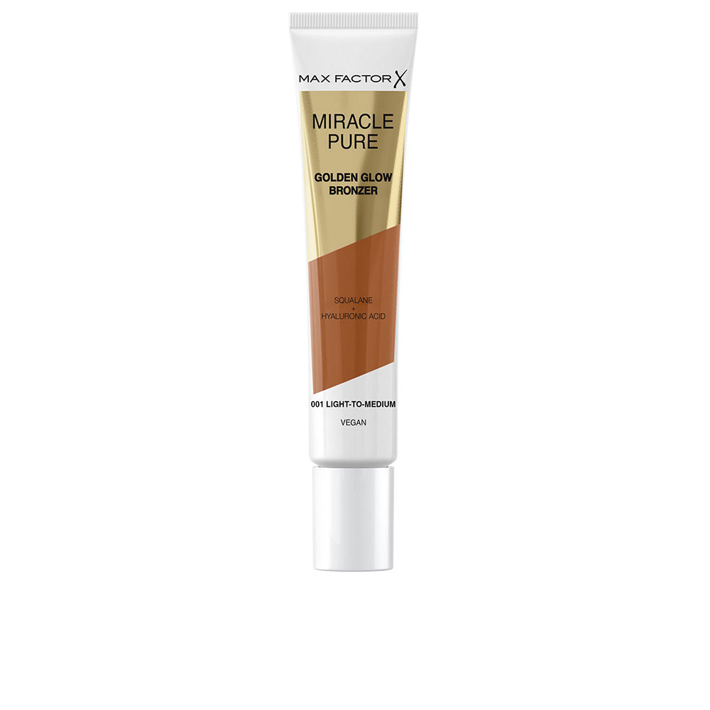 15 ml cream bronzer tube, medium–deep shade, silky finish