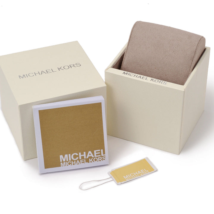 Michael Kors Silver Rectangular Chain-Link Watch