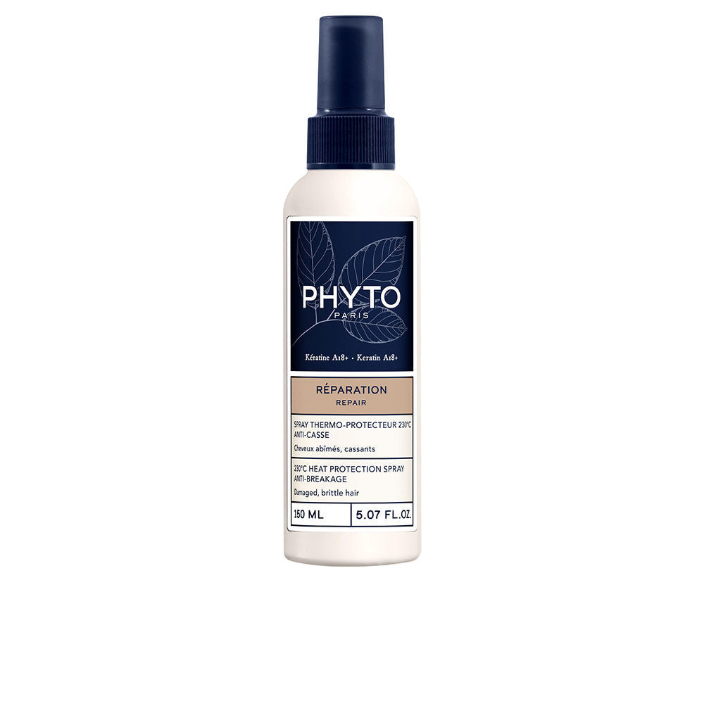 150 ml clear heat protection spray bottle for women, thermal repair label