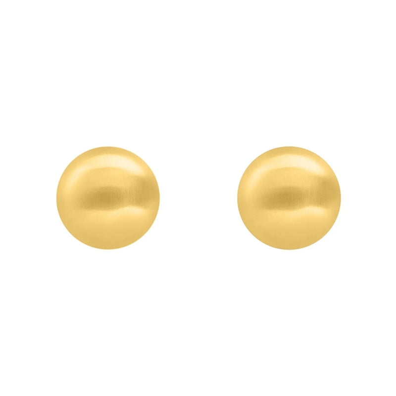 Stroili Gold Stud Earrings: pair of polished gold stud earrings, secure posts visible